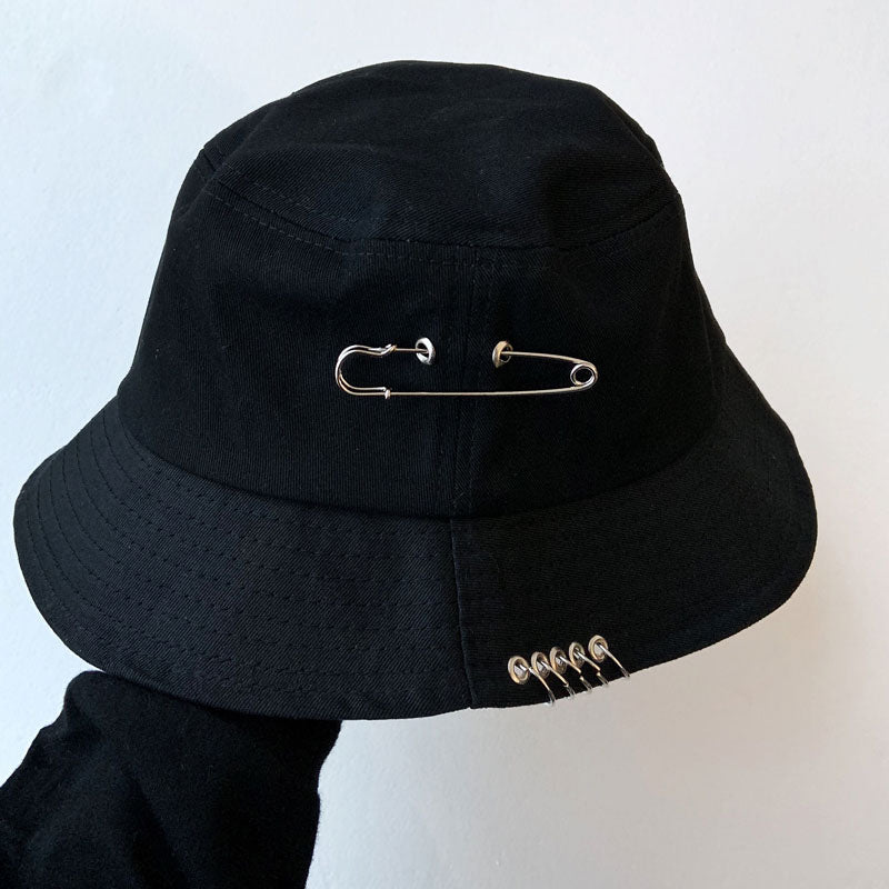 AllPrintInUSA Gothic Punk Skull Boonie Safari Fishing Bucket Hat Black at   Women's Clothing store