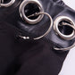 Goth Black Iron Ring Female Mini Skirt freeshipping - Chagothic