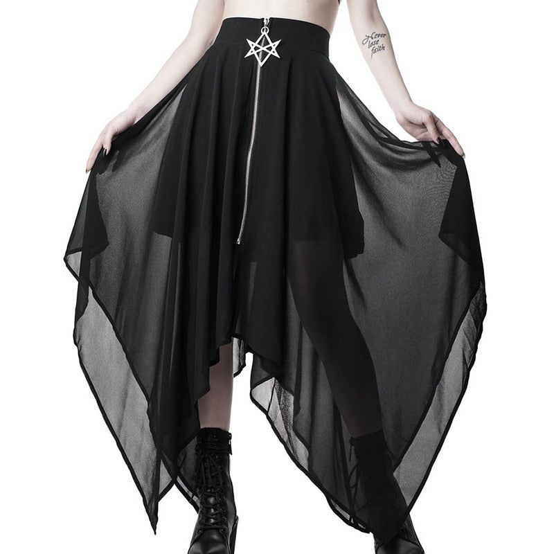 Gothic Darkness Lady Skirt freeshipping - Chagothic