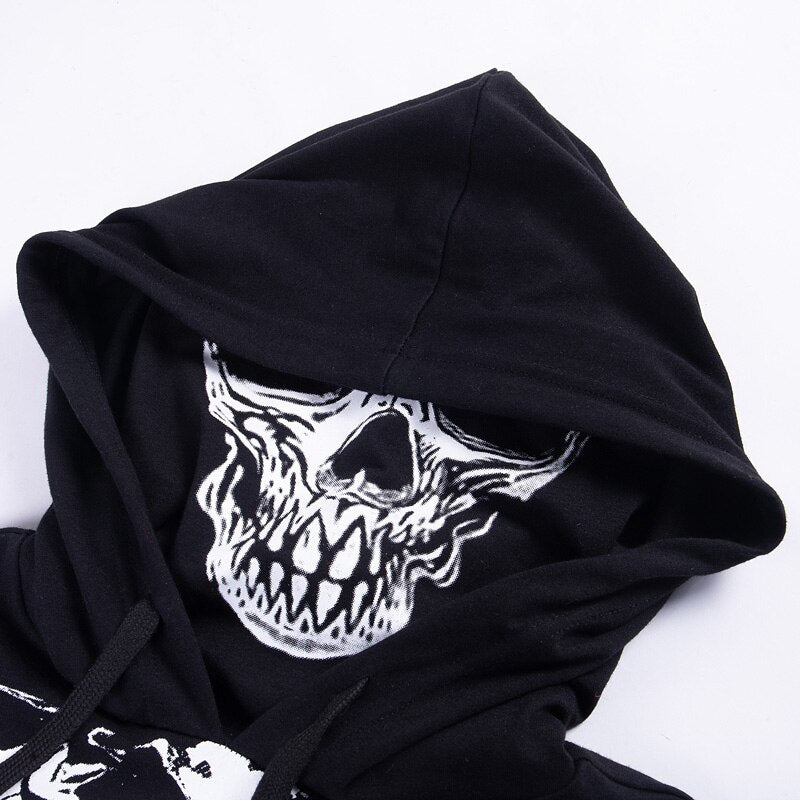 Gothic Punk Sexy Hollow Out Hooded Top freeshipping - Chagothic