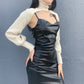 Gothic Black Leather Dress