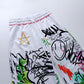 Grunge Graffiti Straight White Pant