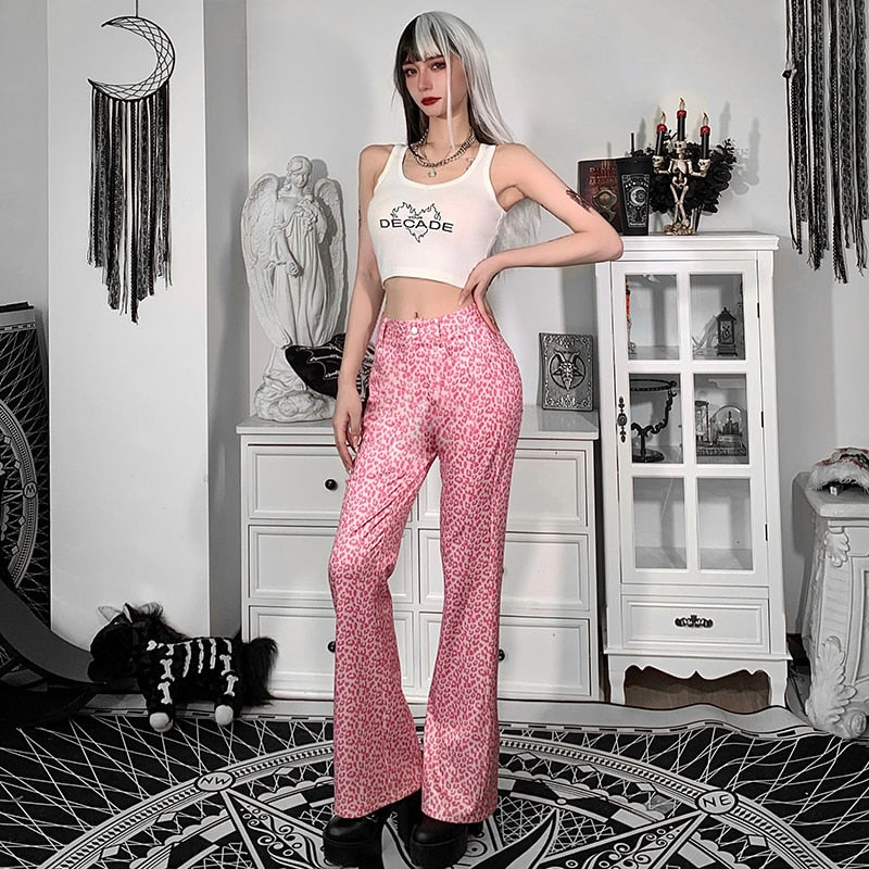 Pink Leopard Print Pant