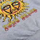 Gothic Sun Letter Print Grey Hoodie freeshipping - Chagothic