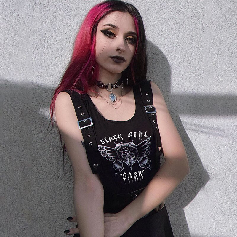 Gothic Style Tank Top