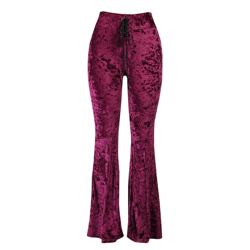 Vintage Aesthetic Velvet Pant