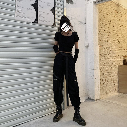 Harajuku Streetwear Casual Long Pant