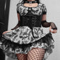Dark Gothic Butterfly Black Dress