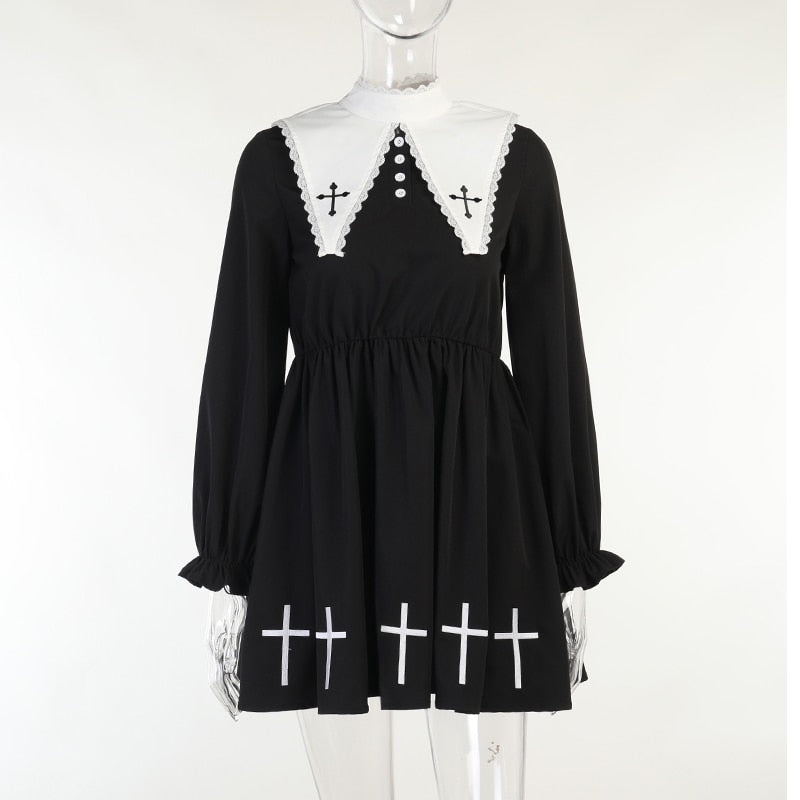 Grunge Black Vintage Dress