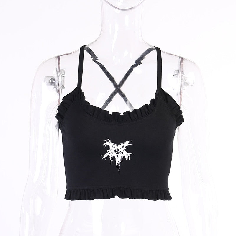 Straps Cross Cropped Top