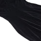 Vintage Black Sexy Split Lace Up Dress