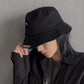 Gothic Punk Black Pin Bucket Hat