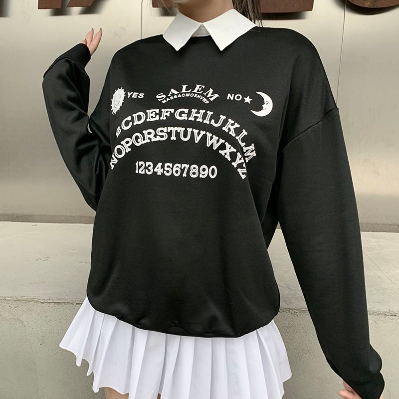 Black Grunge Oversized Hoodie freeshipping - Chagothic