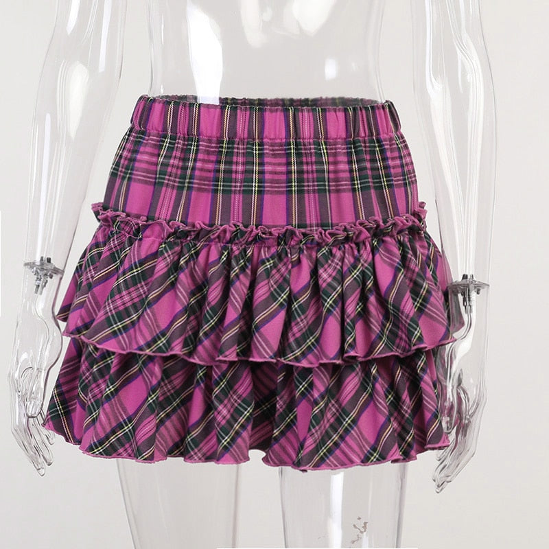 E Girl Pink Pleated Skirt