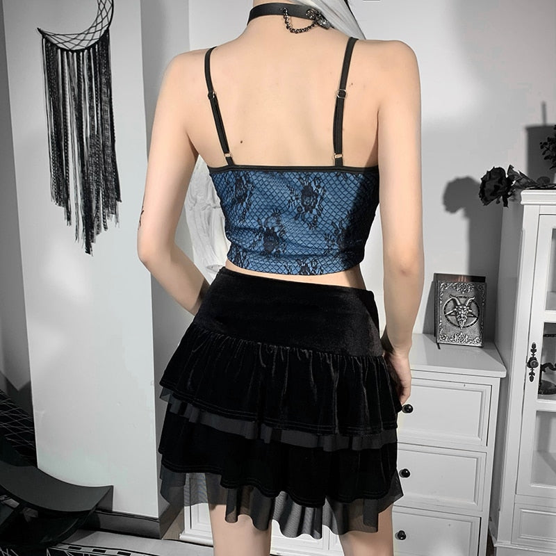 Dark Sexy Backless Top